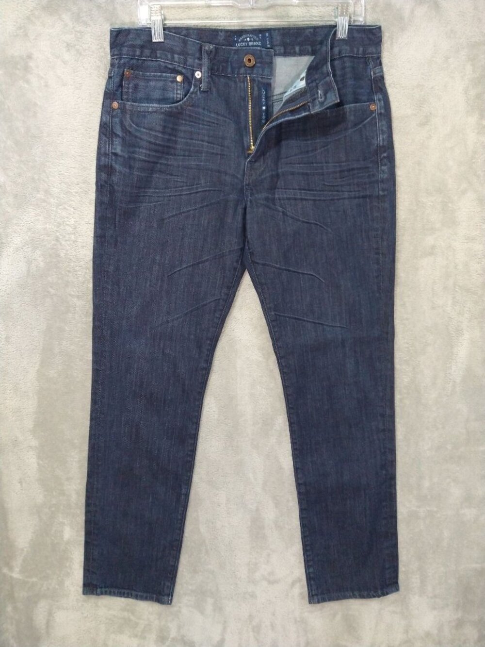 Lucky Brand Jeans Mens 31x30 Blue Denim 121 Heritage Slim Stretch Dark Wash